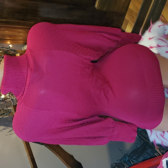 Bebe dolman turtleneck keyhole sweater M EUC - Picture 5 of 7